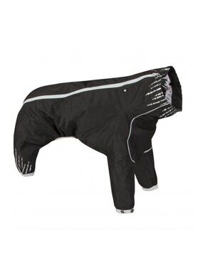 Hurtta Raven Black Rain Blocker Dog Raincoat Downpour Suit Size 25 cm /10 In